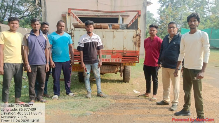 ଶାଗୁଆନ ପଟା ବୋଝୋଇ ପିକଅପ ଜବତ ଜଣେ ଗିରଫ